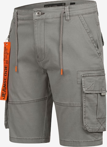 INDICODE JEANS Regular Cargo Pants in Grey: front