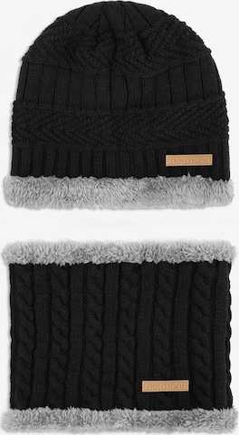 normani Set 'Kebili' in Schwarz: Vorderseite