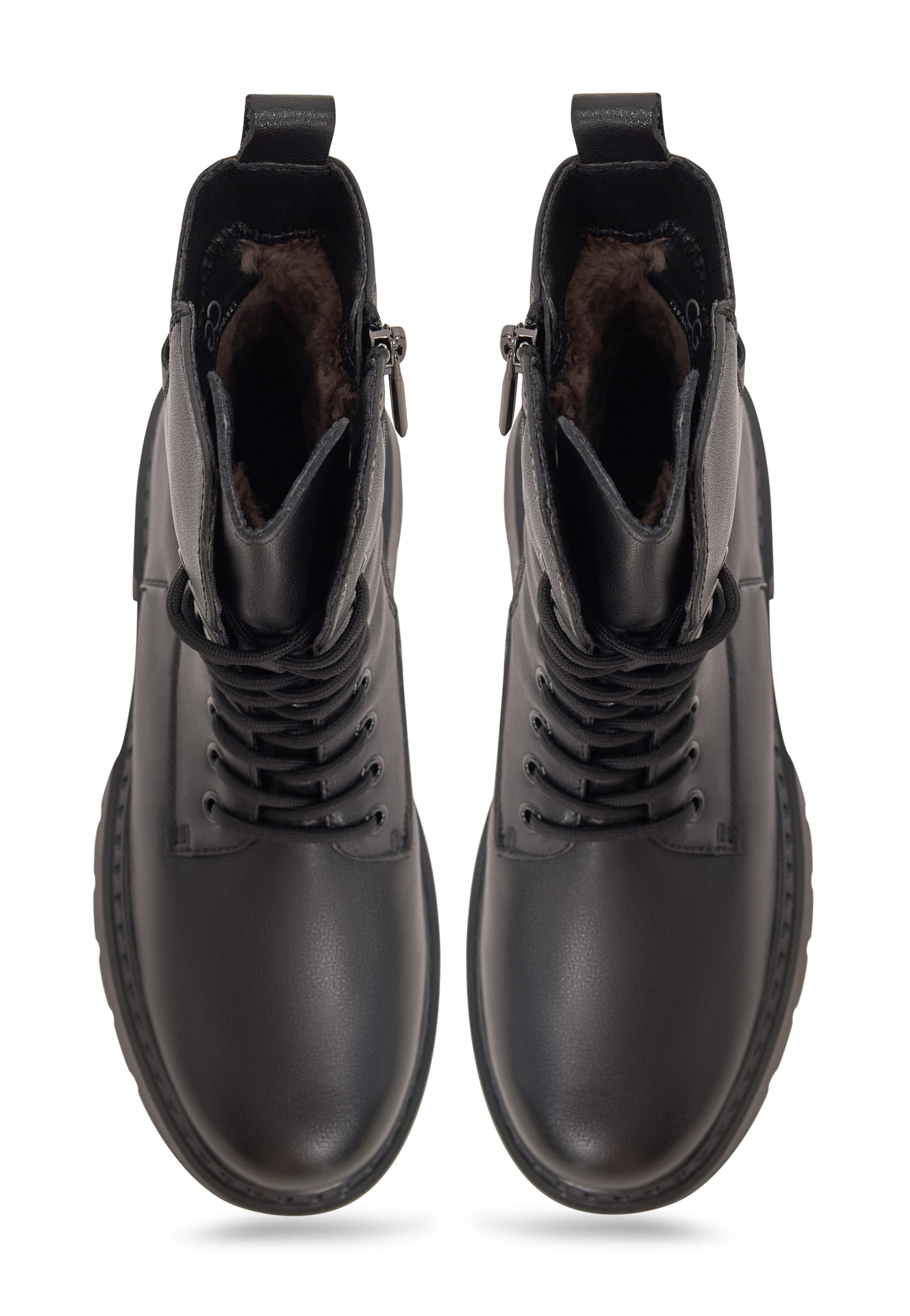 CESARE GASPARI Lace-up bootie in Black