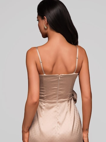 Ombre Evening dress in Beige