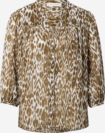 La petite étoile Bluse in khaki / weiß, Produktansicht