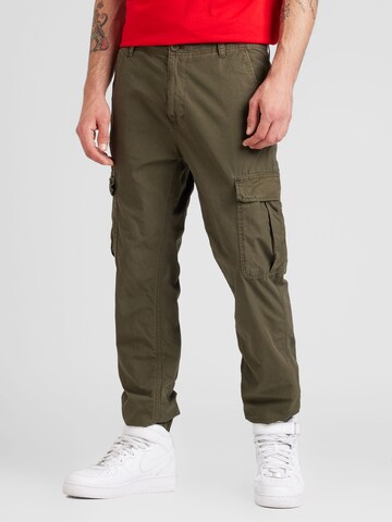 Effilé Pantalon cargo 'ETHAN' Tommy Jeans en vert : devant