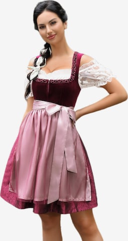 Yesfashion Dirndl in Red: front
