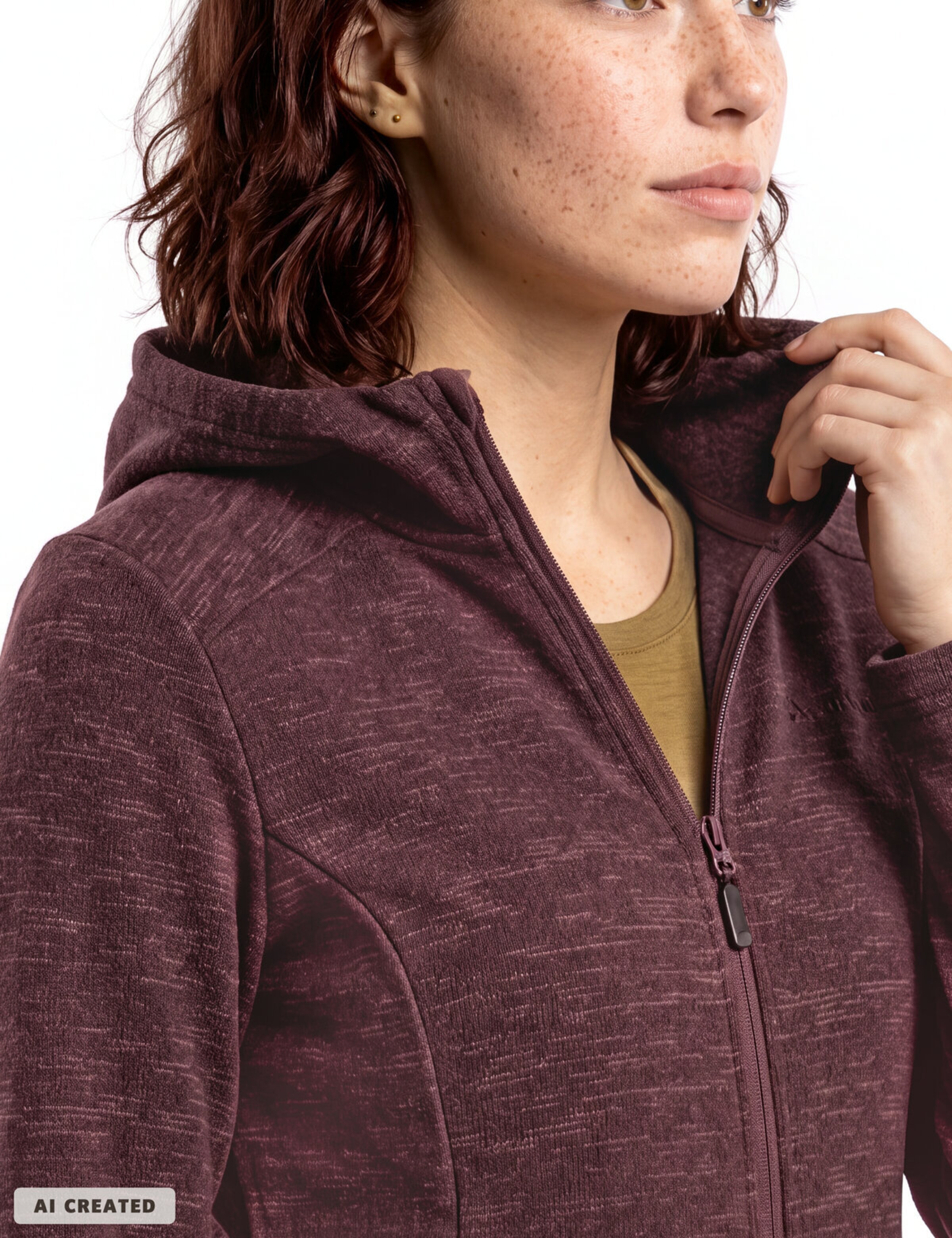 VAUDE Functionele fleece jas in Rood