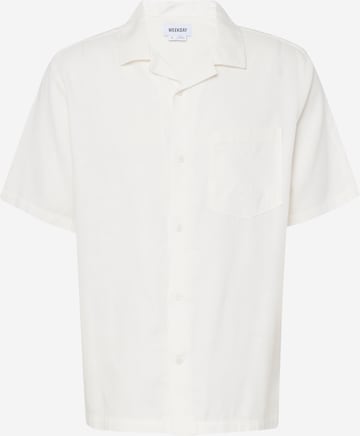 balta WEEKDAY Standartinis modelis Marškiniai: priekis
