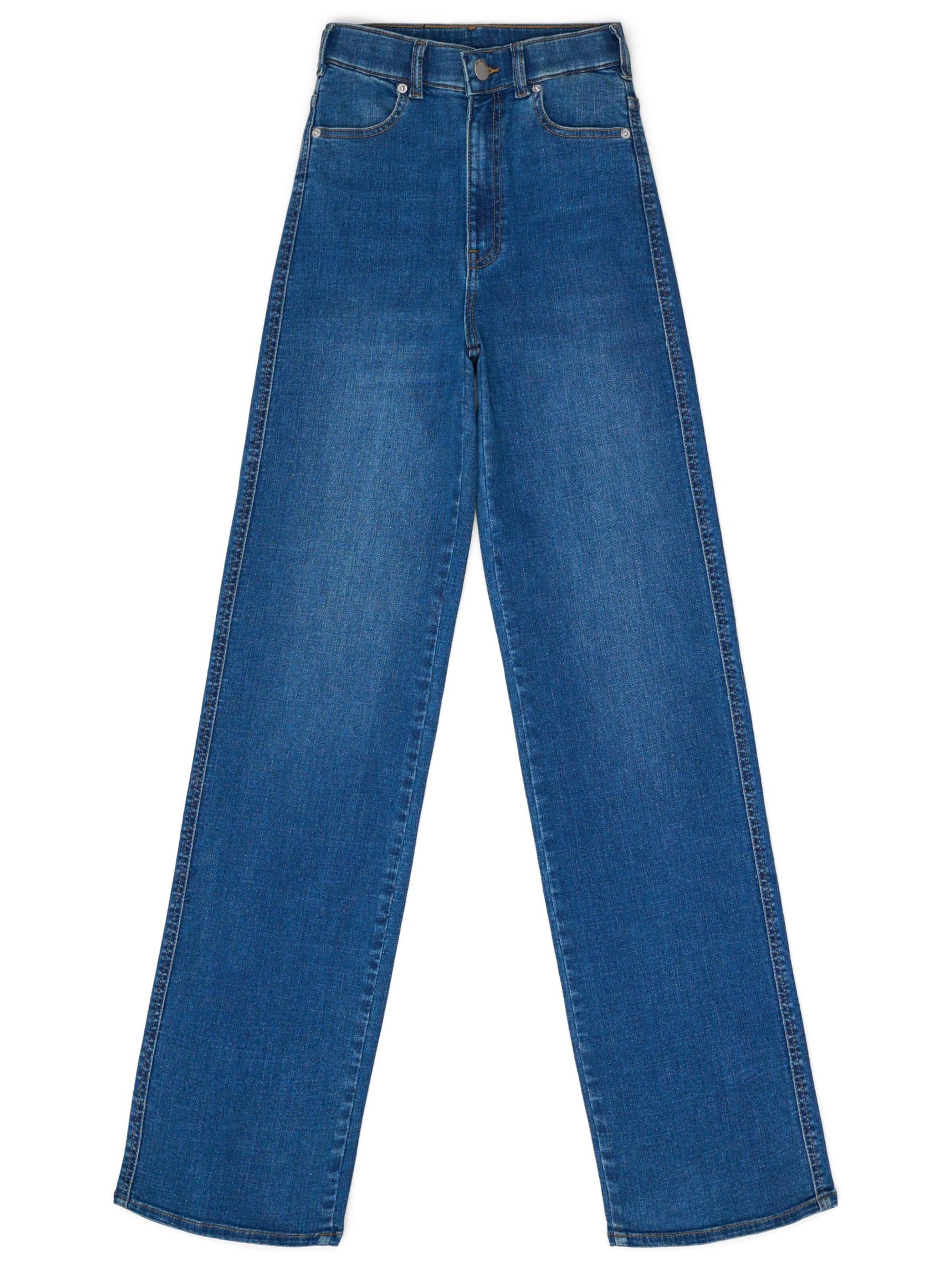 Dr. Denim Jeans 'Moxy High Straight Jeans' in Blue: front