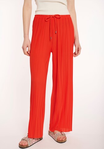 Hailys Wide Leg Hose in Rot: Vorderseite