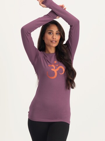 Urban Goddess Yoga & Activewear Sports Top 'Karuna OM Yoga & Pilates' in Purple