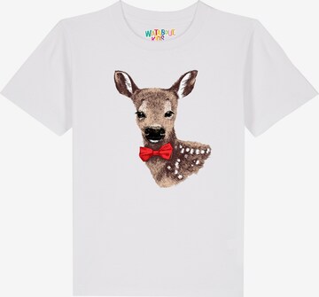 watabout.kids Shirt 'Rehkitz' in White: front