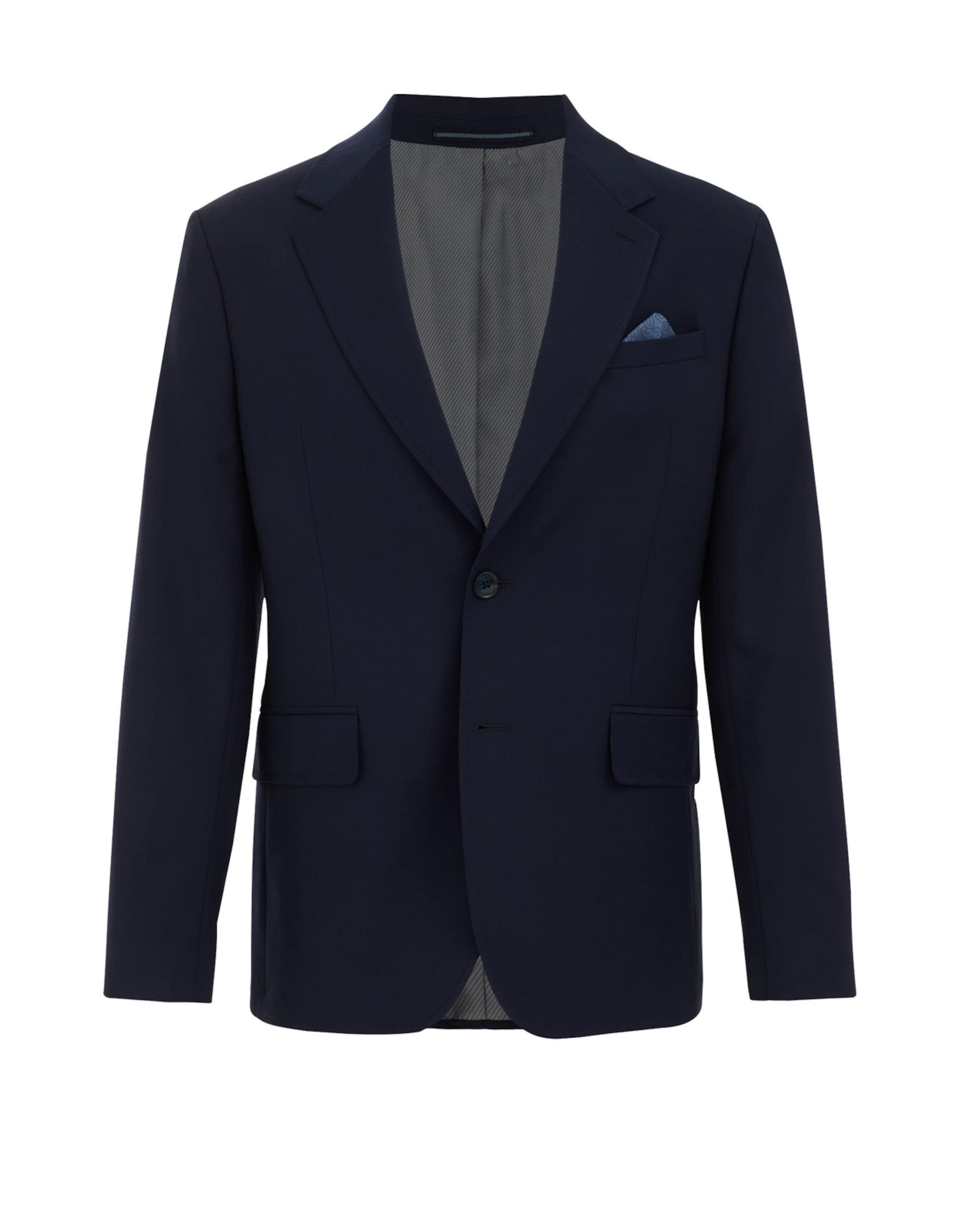 WE Fashion Slim fit Suknjič | modra barva: sprednja stran