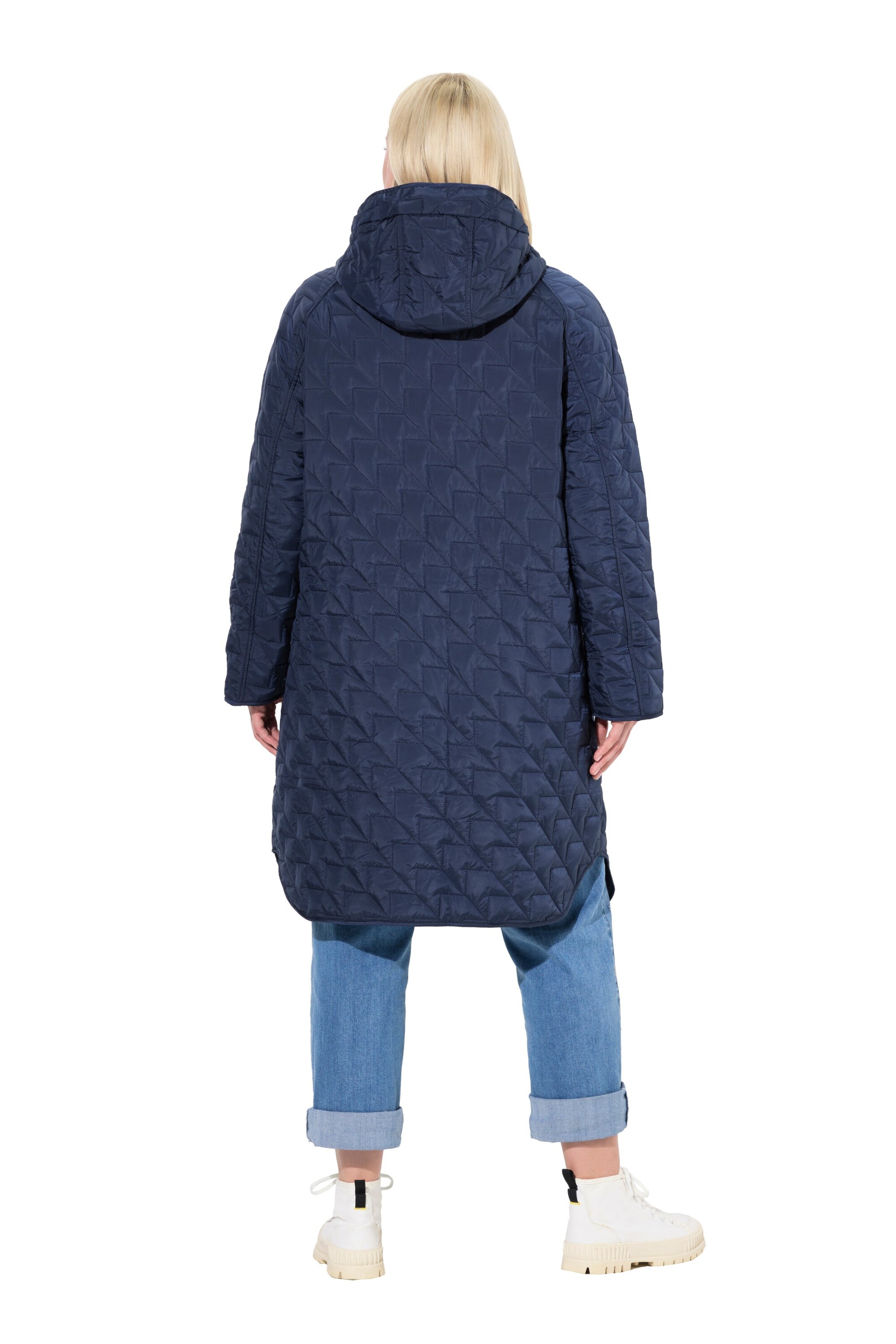 Ulla Popken Tussenmantel in Blauw