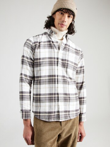 JACK & JONES Regular fit Overhemd 'JPRBLunorris' in Grijs: voorkant