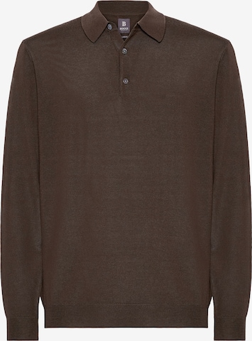 Boggi Milano Knit cardigan in Brown: front