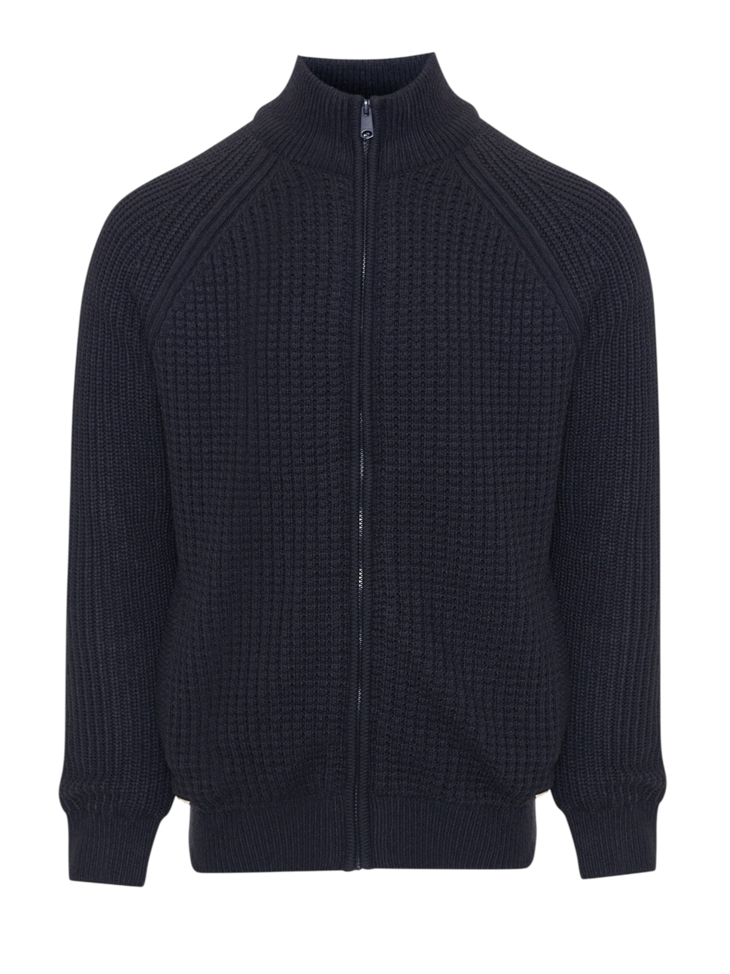 Threadbare Strickjacke 'Westleigh' in Blau: Vorderseite