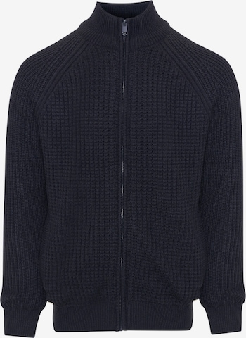 Threadbare Strickjacke 'Westleigh' in Blau: Vorderseite