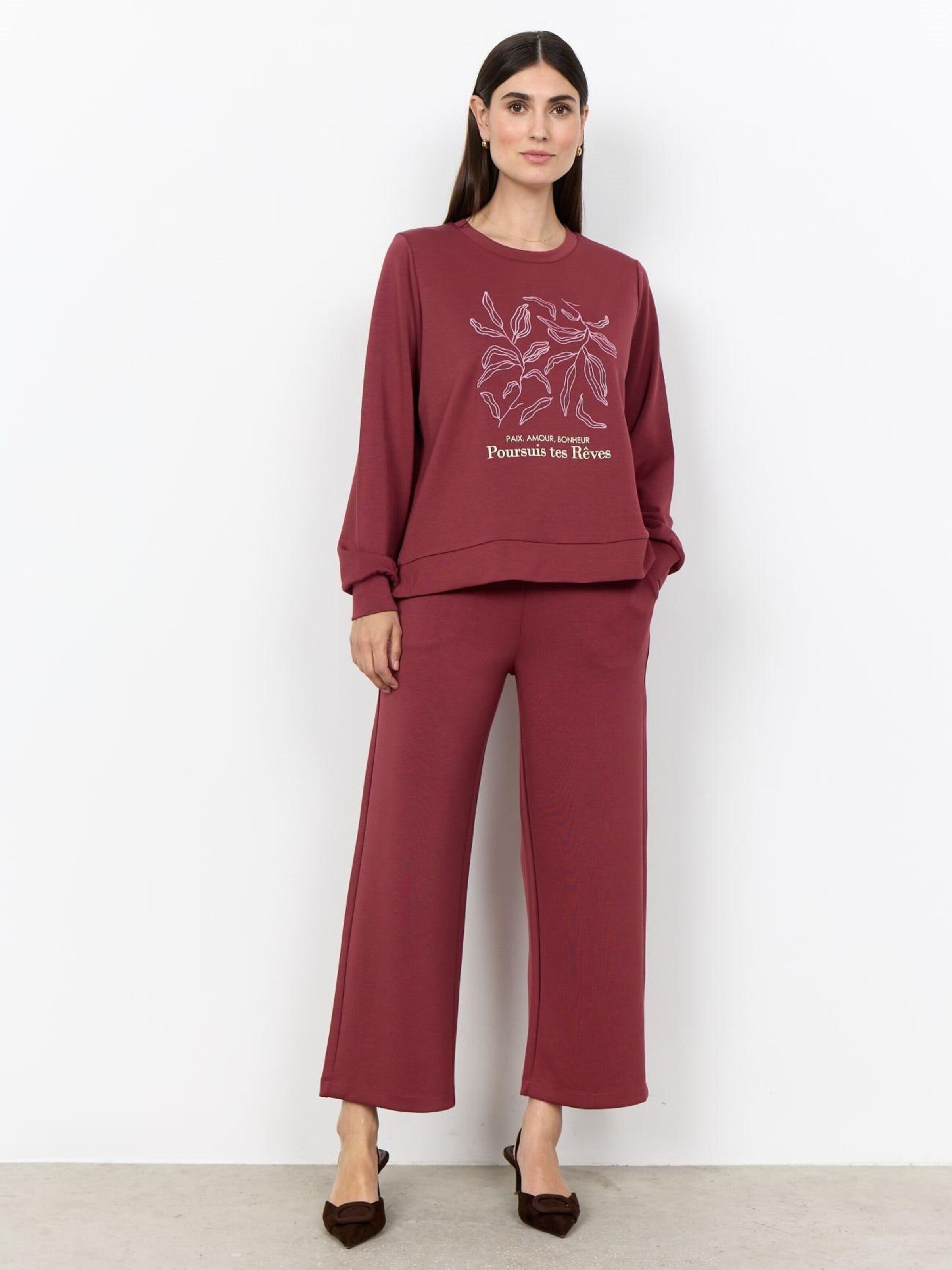 Soyaconcept Sweater 'SC-Banu 317 Oxbloodred sweater' in Red: front