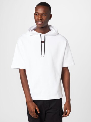 HUGO - Sweatshirt 'Dresley232' em branco: frente