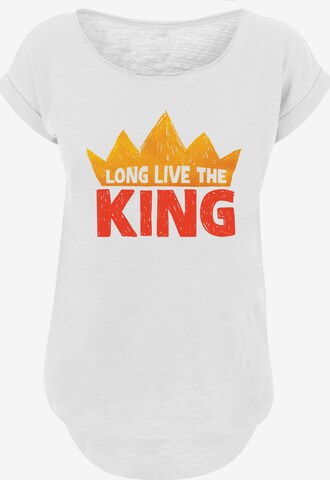F4NT4STIC Shirt 'Disney König der Löwen Movie Long Live The King' in Wit: voorkant