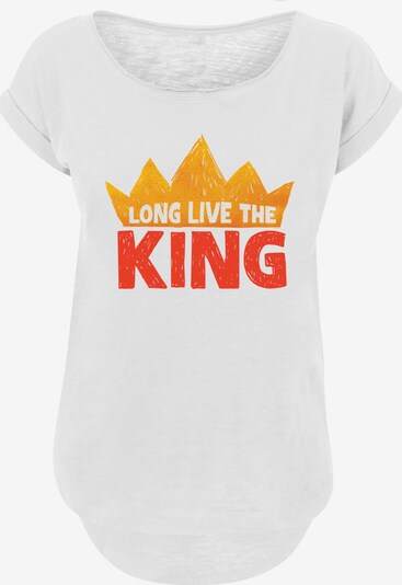 F4NT4STIC Shirt 'Disney König der Löwen Movie Long Live The King' in gelb / orange / weiß, Produktansicht