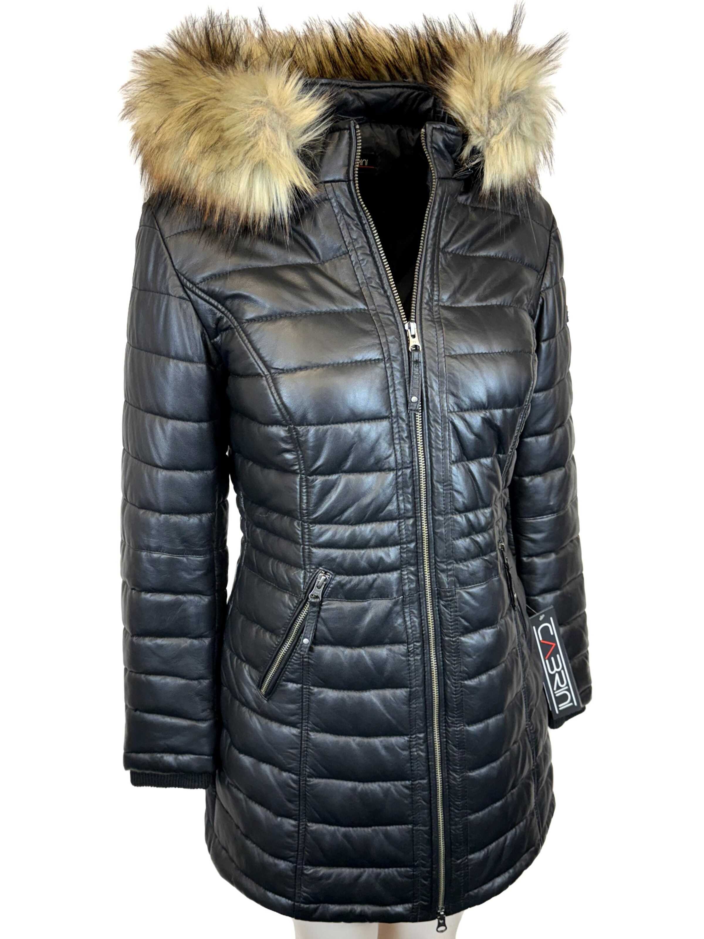 Parka d’hiver 'Claire' CABRINI en noir : devant