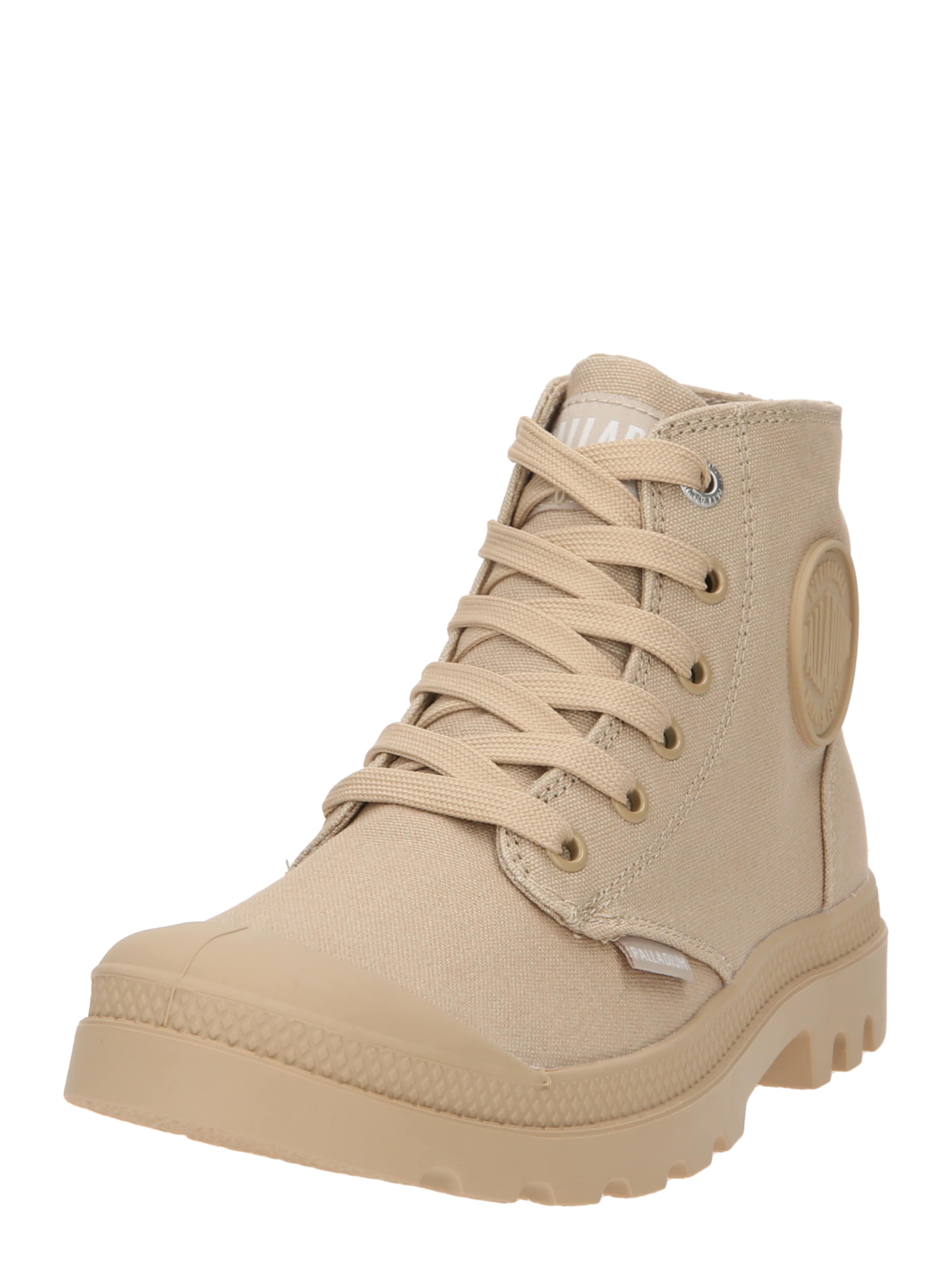 Baskets hautes 'Pampa' Palladium en beige : devant
