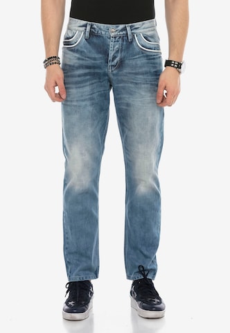 CIPO & BAXX Regular Jeans 'Carlton' in Blauw: voorkant