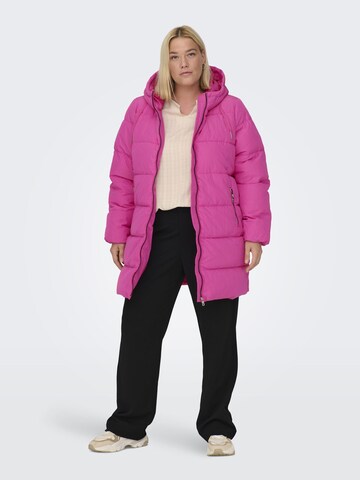 Manteau d’hiver ONLY Carmakoma en rose