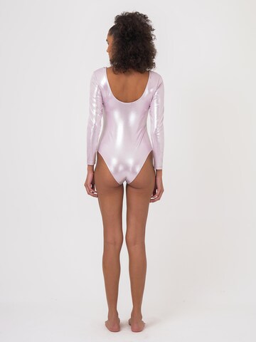 FRESHLIONS Shirt Bodysuit 'Stass' in Pink