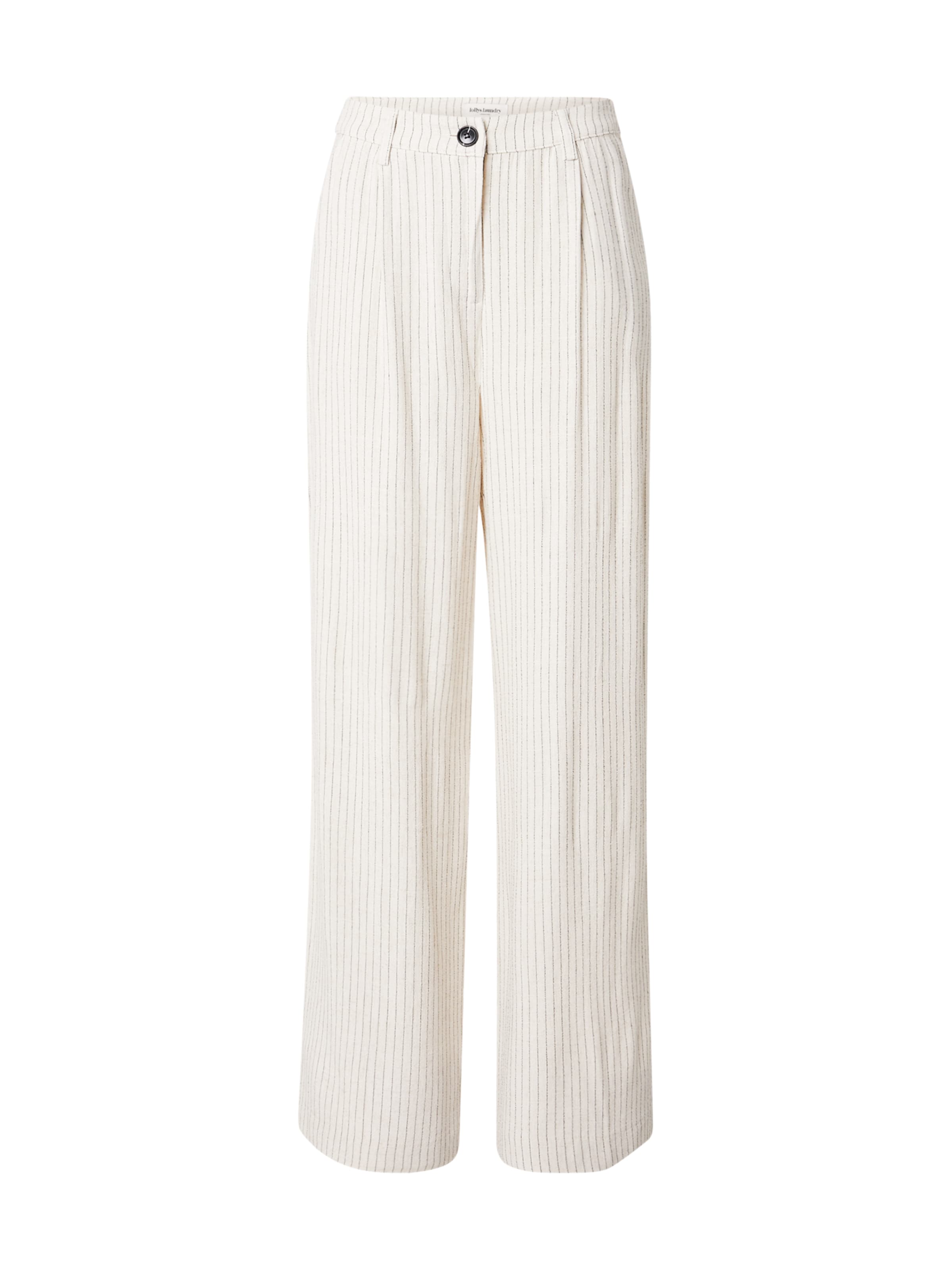 Lollys Laundry Loose fit Pleat-front trousers 'Tyler' in Beige: front