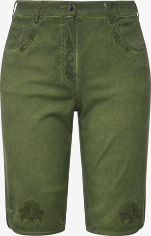 Pantalon folklorique Ulla Popken en vert : devant