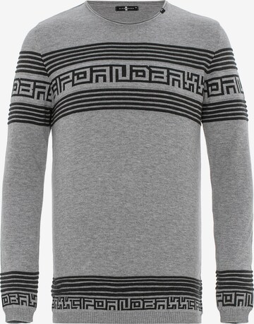 CIPO & BAXX Sweater in Grey: front