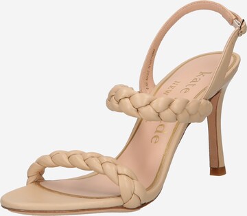 Sandales à lanières 'SAFFRON' Kate Spade en beige : devant