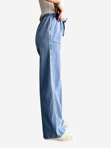 Wide Leg Pantalon MixRay en bleu