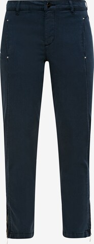 Coupe slim Pantalon COMMA en bleu : devant