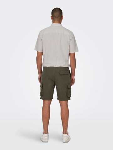 regular Pantaloni cargo 'Sinus' di Only & Sons in verde