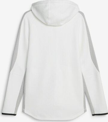 PUMA Athletic Zip-Up Hoodie 'EVOSTRIPE' in White