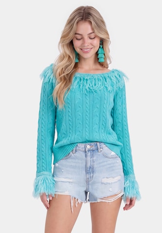 IZIA - Jersey en azul: frente