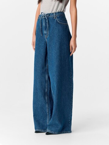 Wide Leg Jean 'OBJMallie' OBJECT en bleu : devant