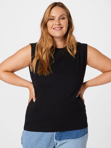 Vero Moda Curve Shirt 'Place' in Black: front