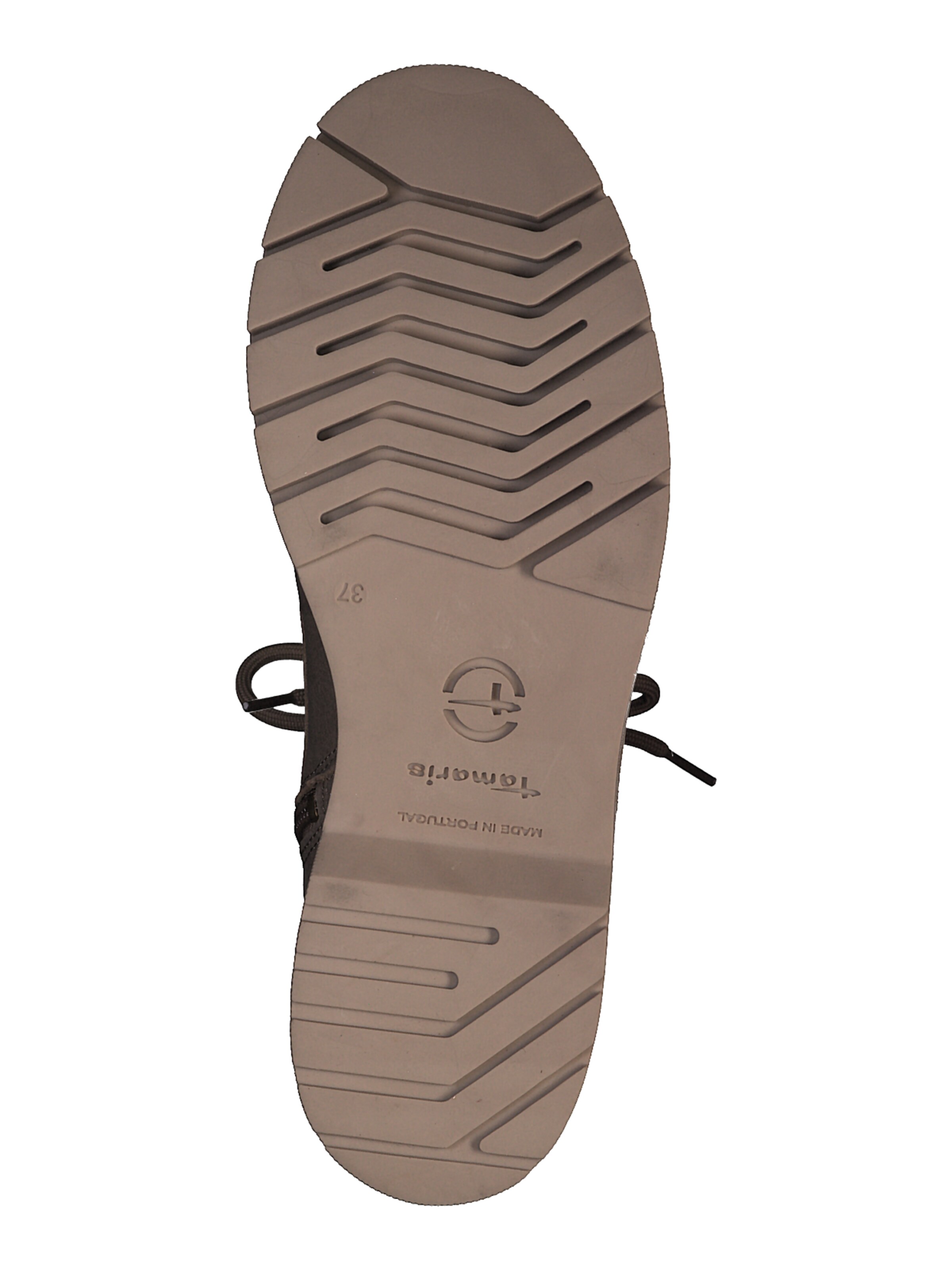 Tamaris Μποτάκι με κορδόνια σε καφέ