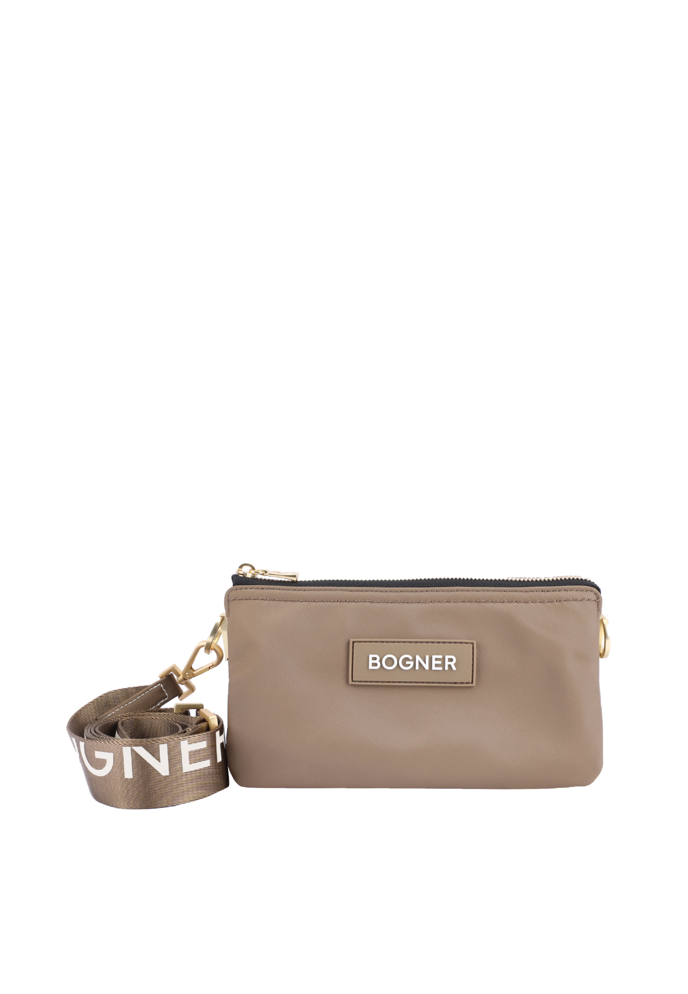 Sac à bandoulière 'Saxon Taja' BOGNER en beige : devant