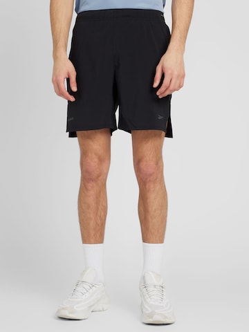Reebok Обычный Спортивные штаны 'SPEED 4.0' в Черный: спереди