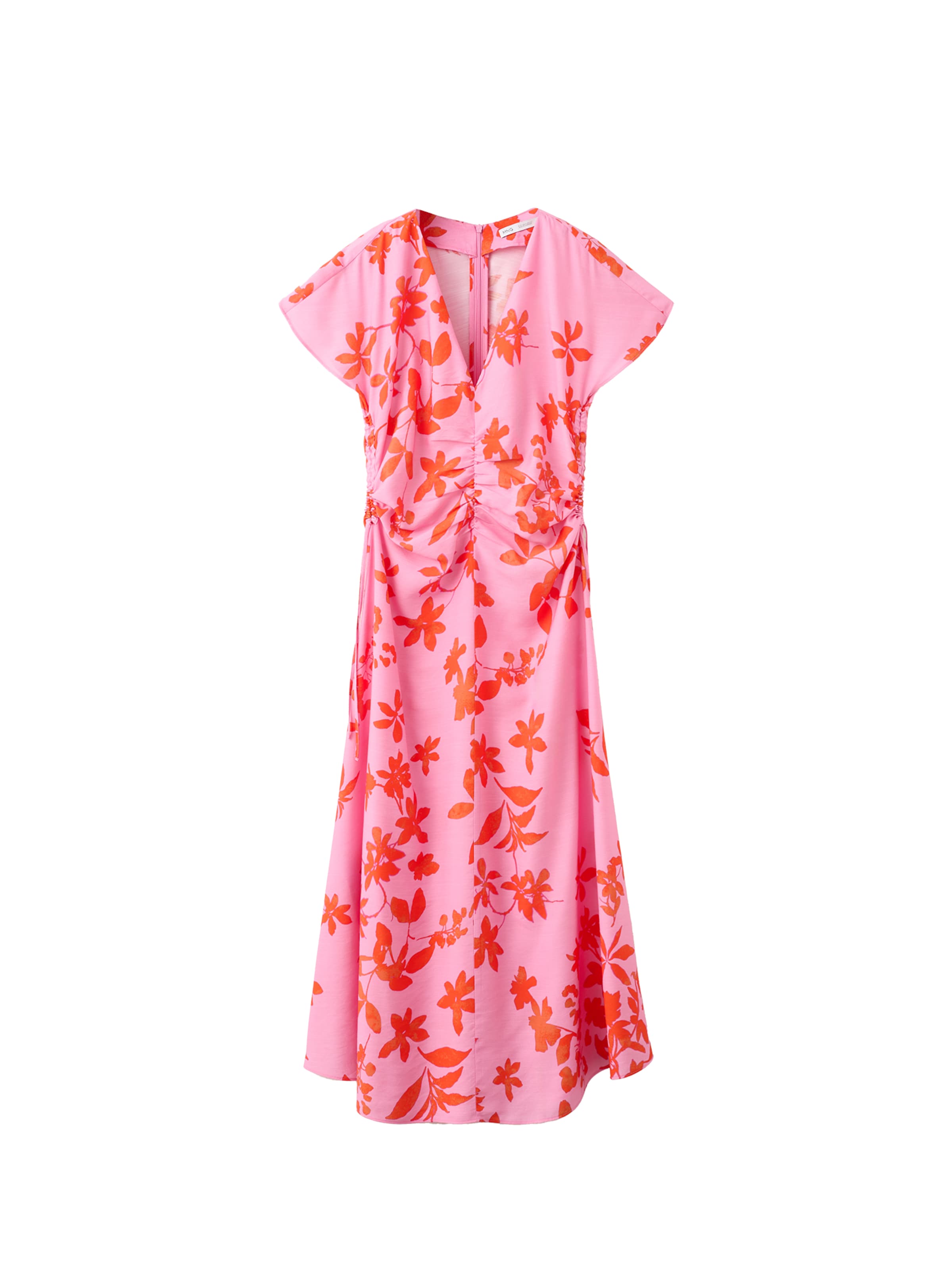 MANGO Summer Dress 'JAMIE' in 32 in Dark orange / Light pink, Item view