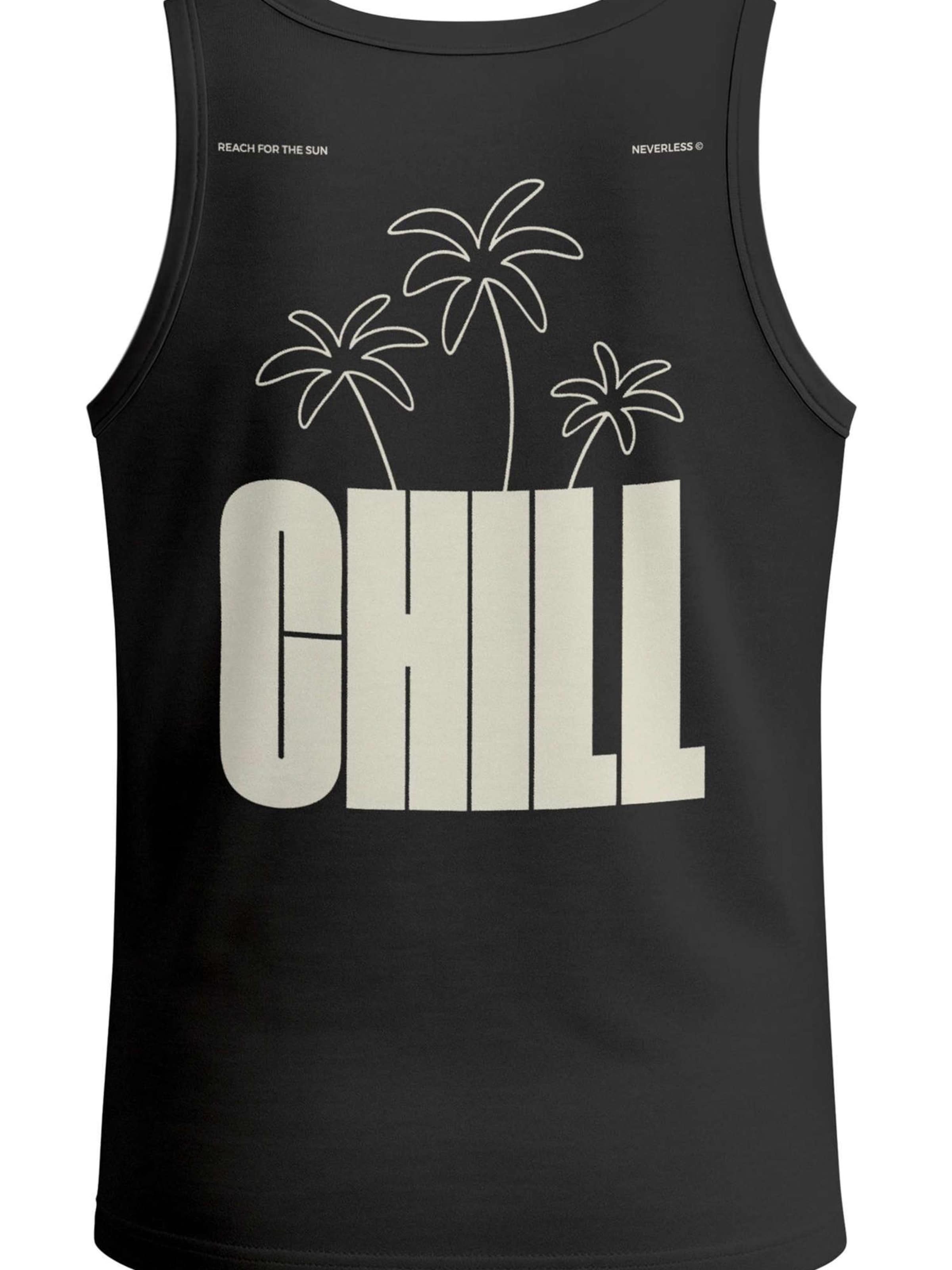 Neverless Shirt 'Chill'‌‌‌‌‌‌‌‌ in Schwarz: Vorderseite