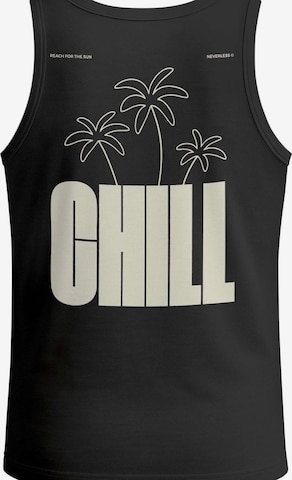Neverless Shirt 'Chill' in Schwarz: Vorderseite