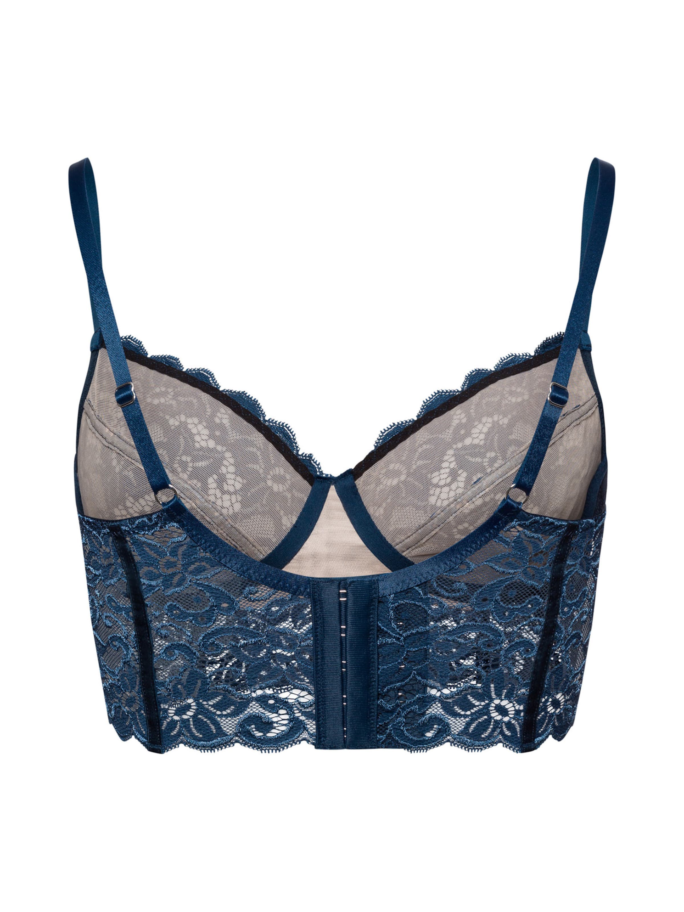 Hanro T-shirt Bra ' Marlene ' in Blue