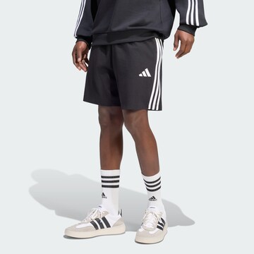 Loosefit Pantaloni sportivi 'ESSENTIALS' di ADIDAS SPORTSWEAR in nero: frontale