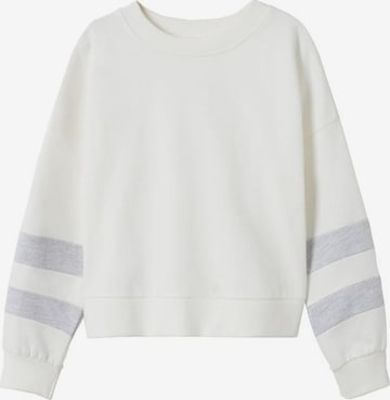 Sweat-shirt 'Berna' MANGO KIDS en blanc : devant