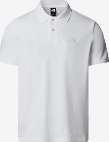 THE NORTH FACE Shirt 'THE NORTH FACE M ESS RG POLO TEE POLO' in Wit: voorkant