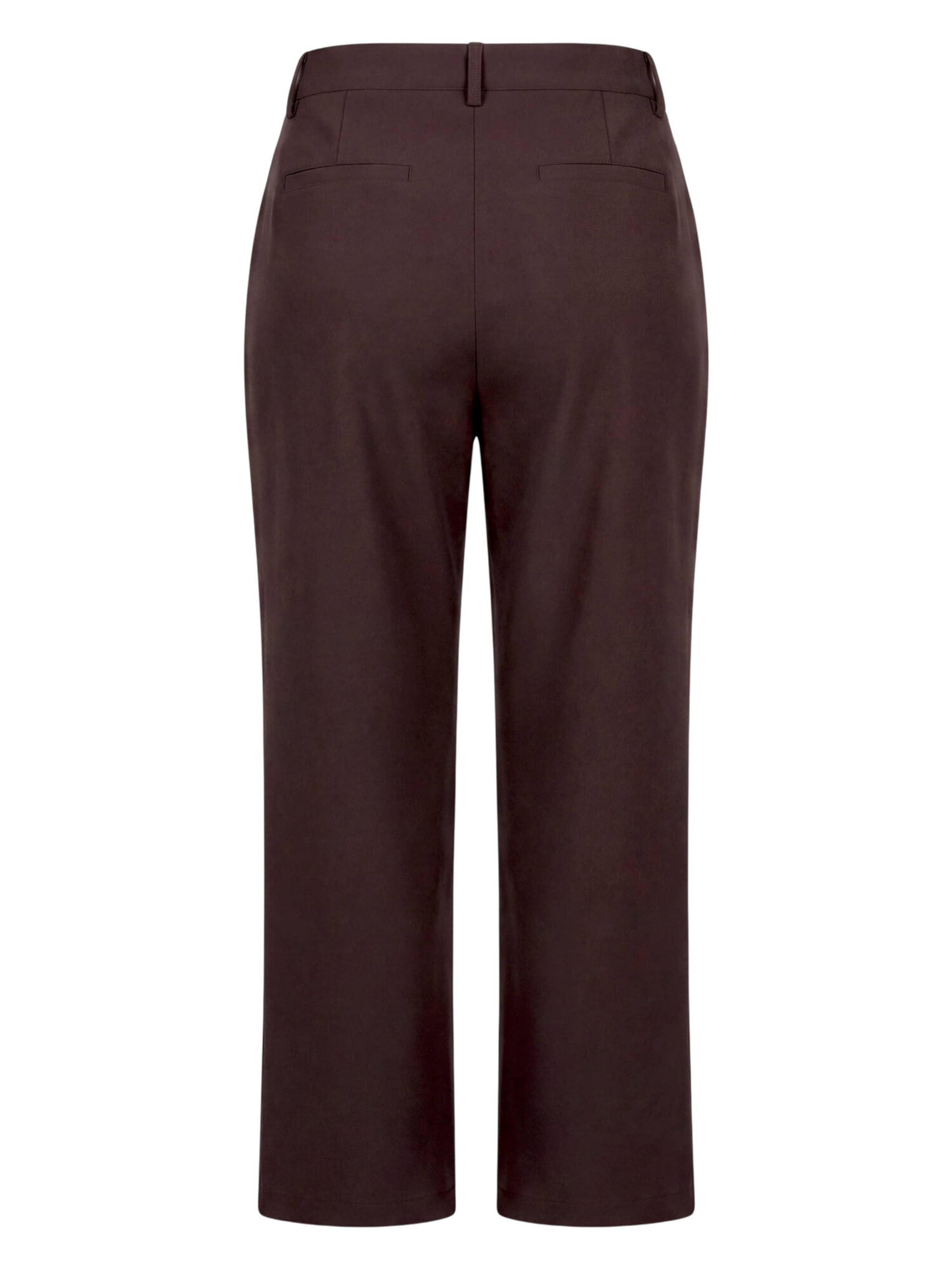 Loosefit Pantaloni con piega frontale di zero in marrone